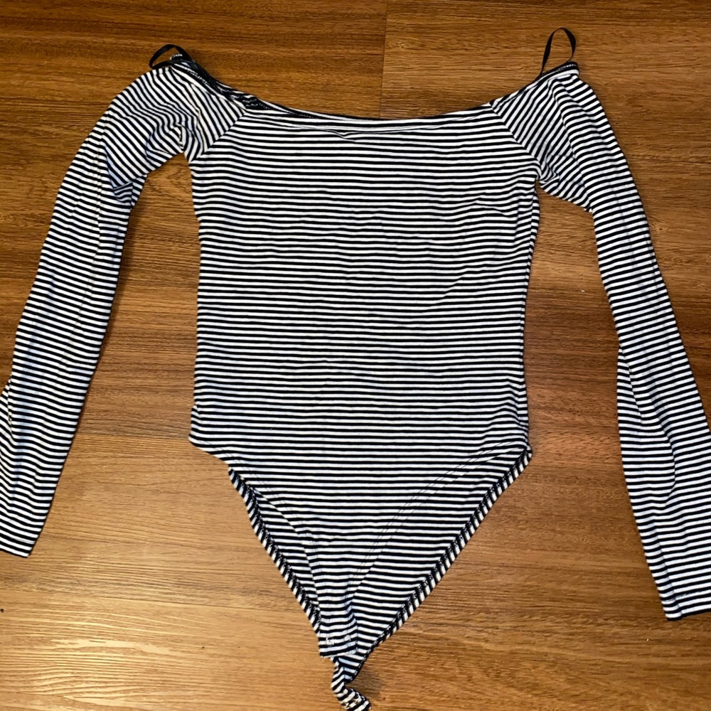 striped bodysuit